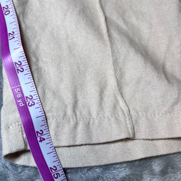 Julies & Leopold Linen Blend Drawstring Pants Womens Small Beige Lightweight - Picture 9 of 12